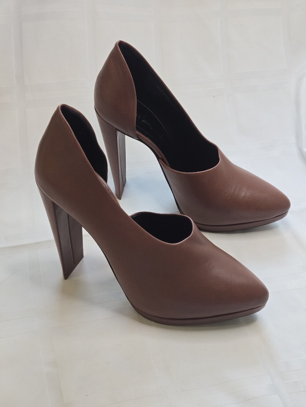 3.1 Phillip Lim Alec D’Orsay Pumps - Brandy Tan Leather - Size 39
